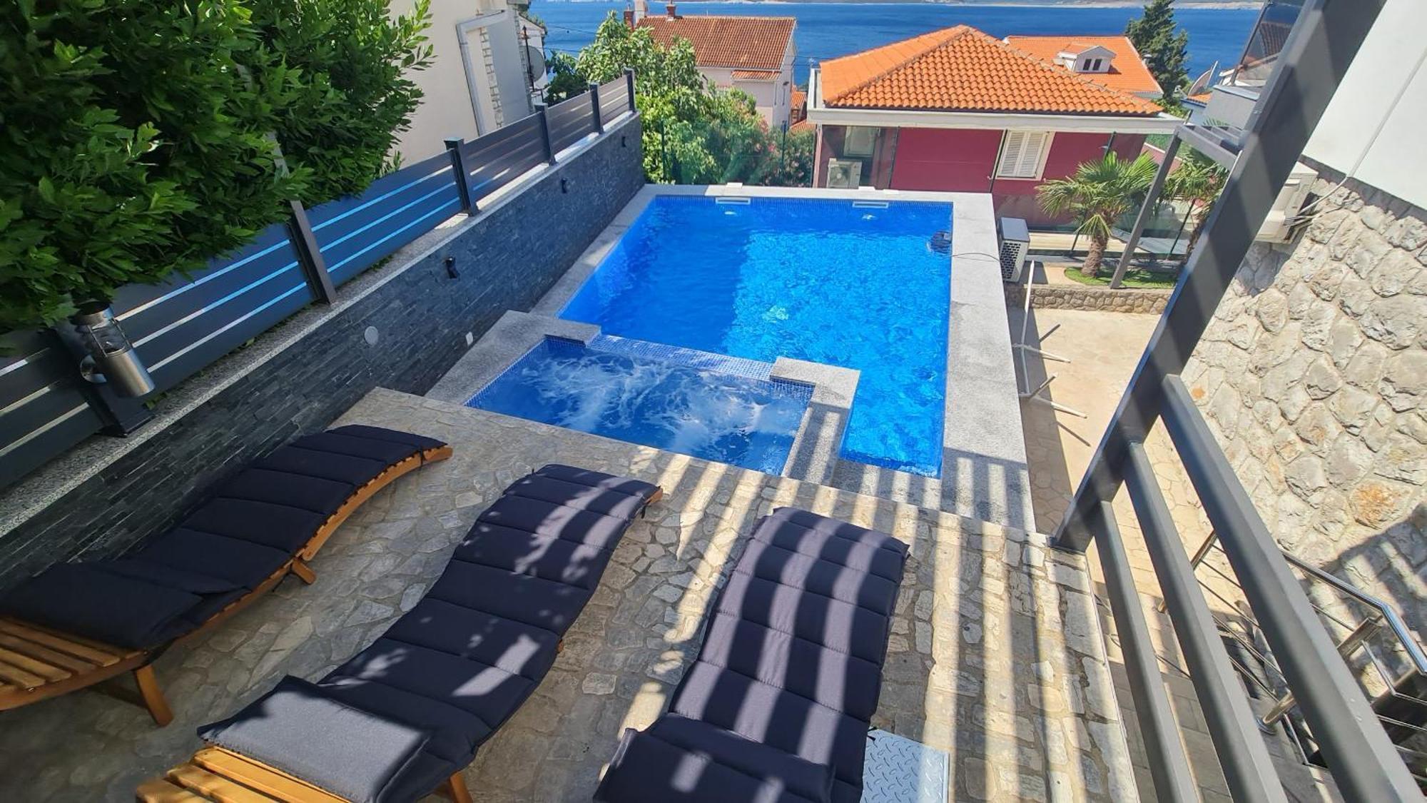 Apartments Blazevic, Heated Pool&Jacuzzi Dramalj Eksteriør billede